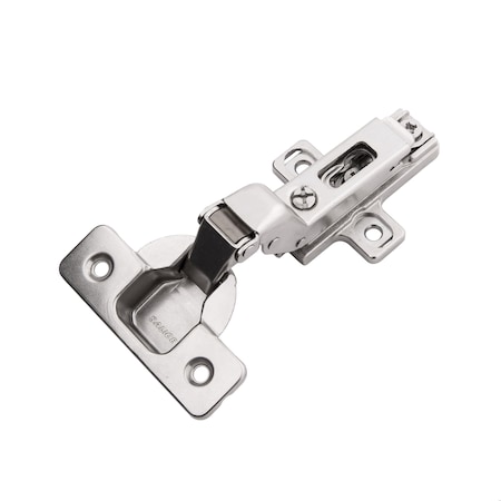 Hickory Hardware Hinge Concealed Full Inset Frameless Self-Close Clip On Polished Nickel Finish, 2PK HH075223-14
